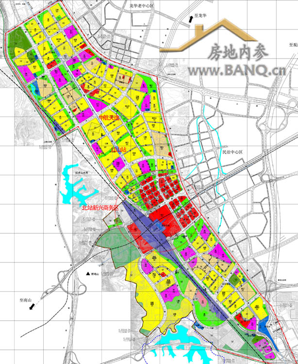 龙华新城核心区地块规划