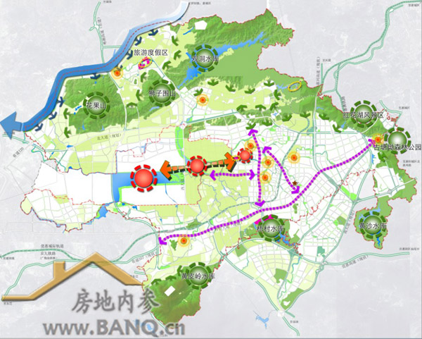 惠州高新区重点规划区景观规划图