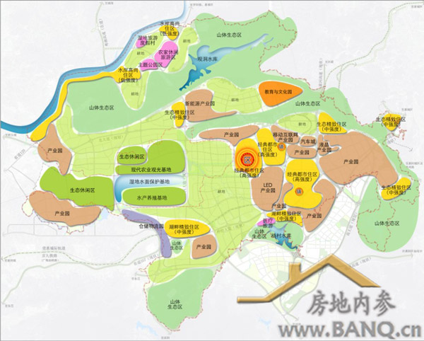 惠州仲恺高新区重点规划区功能分区图