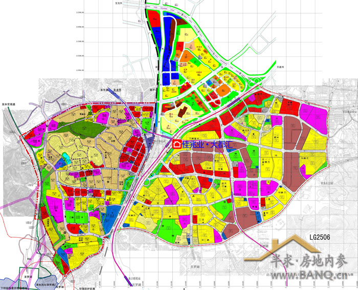 罗湖站的铁路客运枢纽; 通过宝安中心站; 按照规划,新布吉站占地13