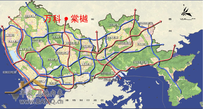 深圳市规划干线道路网命名方案图